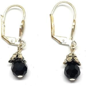 🩵Premier "Antoinette" Black Dangling Earrings